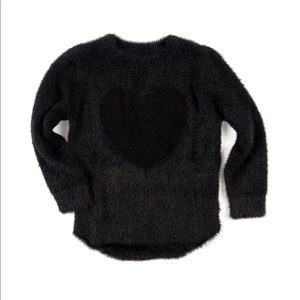 Girl’s Libby Sweater with Heart Graphic- Appaman